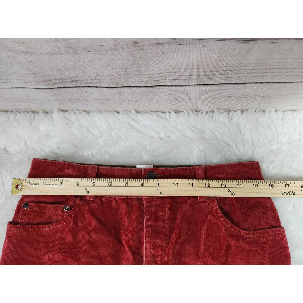 Sonoma Women's‎ Red Cotton Solid Five Pockets Jeans Pencil Skirts Size 4 - Picture 4 of 5